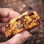 #ad Healthy Chocolate Chip Cookies that actually taste good! Gluten free, vegan, and made with coconut oil, almond butter, almond flour, and dark chocolate chunks! showmetheyummy.com Made in partnership w/ @bobsredmill