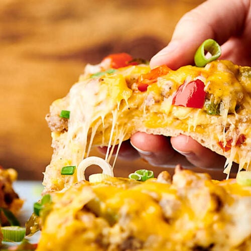 Easy Taco Pizza Recipe Show Me The Yummy