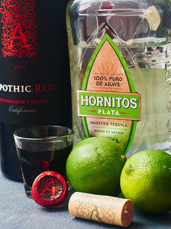 A little sweet, a little tart, and a whole lot of yummy. All you need is lime, sugar, tequila and red wine! The Devil's Margarita is great for one, or even a crowd. Perfect to serve at your next Halloween Party! www.showmetheyummy.com #margarita #cocktail #halloween #redwine #happyhour #lime #tequila #simplesyrup