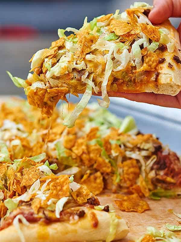 Taco pizza at 2024 pizza hut