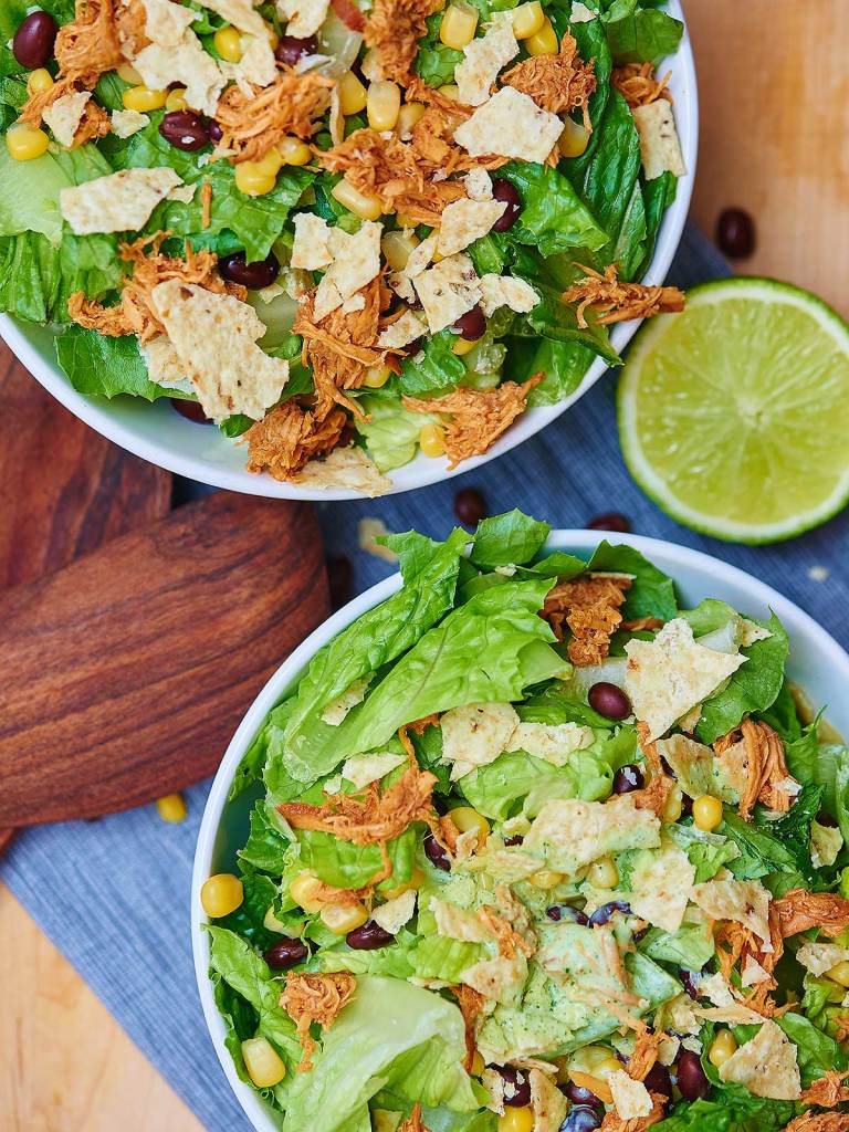 Crockpot BBQ Chicken Three Ways - Salad, Nachos, Sandwich