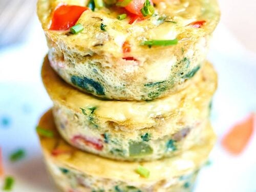 Healthy Egg Muffin Cups Only 50 Calories Loaded W Veggies