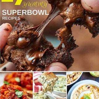 My favorite Super Bowl recipes for 2015! Everything from breakfast - snacks - dessert - drinks…you’ll be covered! showmetheyummy.com #superbowl #2015 #recipes #breakfast #snacks #desserts #drinks #healthy #easyrecipes