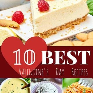 Create a romantic evening for two at home with my best Valentine’s Day recipes! showmetheyummy.com #valentinesday #recipes #breakfast #appetizers #dessert #drinks