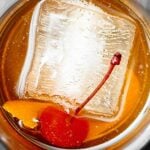 A classic cocktail that is enjoyed by many, an old fashioned cocktail recipe is made at home to be enjoyed whenever you like! showmetheyummy.com #whiskey #rye #bourbon #oldfashioned #cocktails #cherry #orange #bitters #sugar