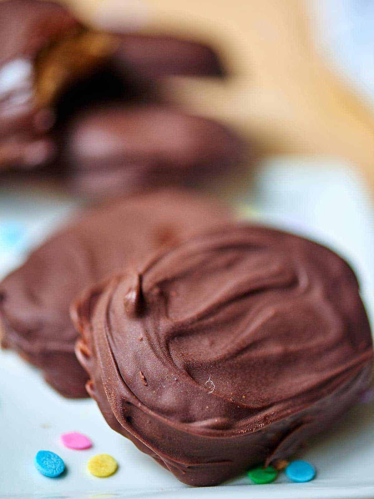 Chocolate Covered Peanut Butter Eggs Reese's Copycat