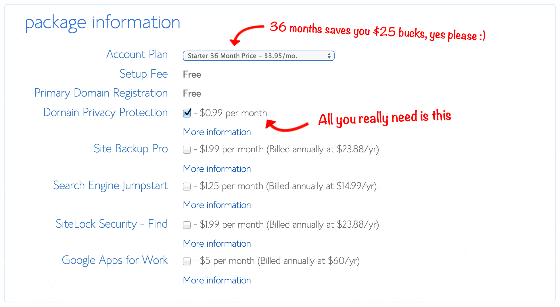 How to start a blog package options -  showmetheyummy.com