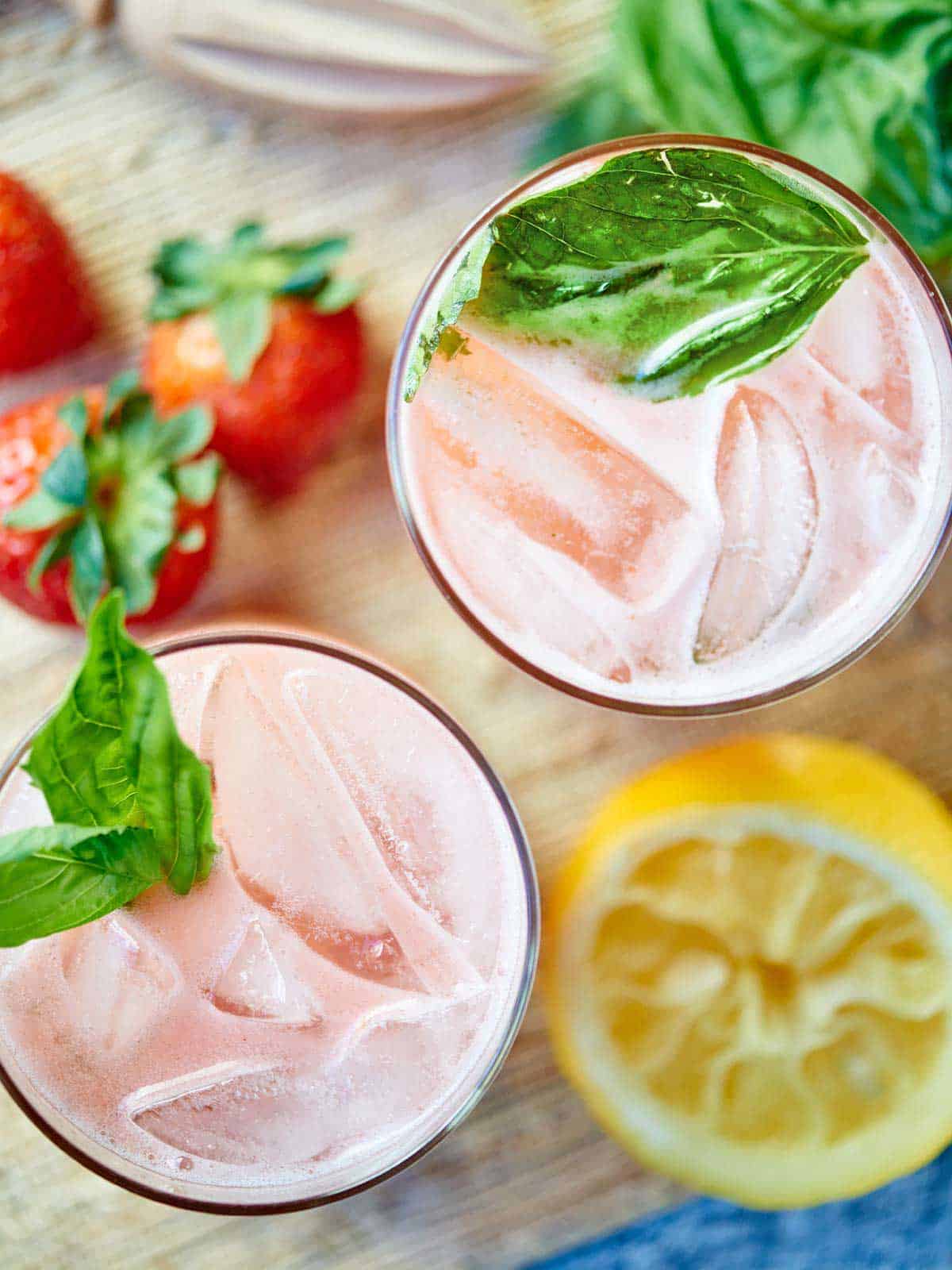 Strawberry Basil Gin Cocktail the Perfect Summer Drink