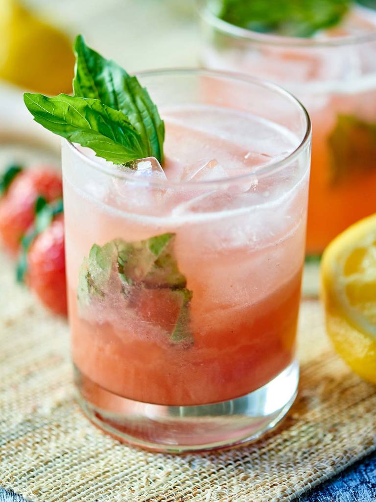 Strawberry Basil Gin Cocktail - the Perfect Summer Drink