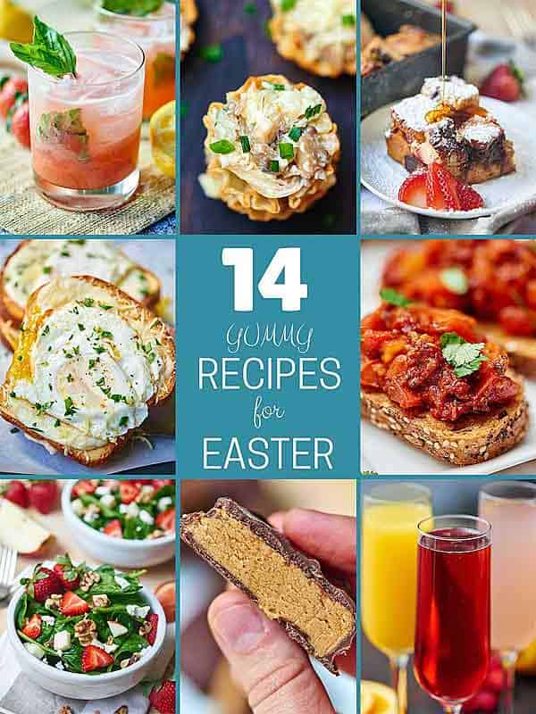 Yummy Easter Recipes 2015: Whether you celebrate Easter or not, today, I’ve gathered up some great Spring recipes that would be perfect for this Sunday’s (or any Sunday’s!) Brunch, Appetizers, Dinner, Dessert, and Drinks! showmetheyummy.com #easter #brunch #dinner #appetizer #dessert #drinks #spring 