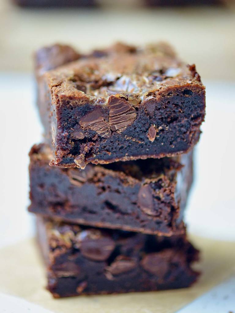 Flourless Salted Caramel Brownies - Gluten Free