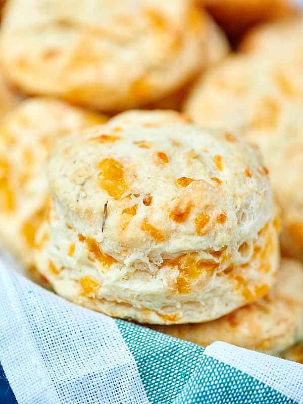 closeup of biscuits