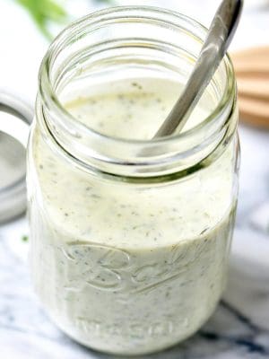 Homemade Greek Yogurt Ranch Dressing - 12 Calories Per Tablespoon!