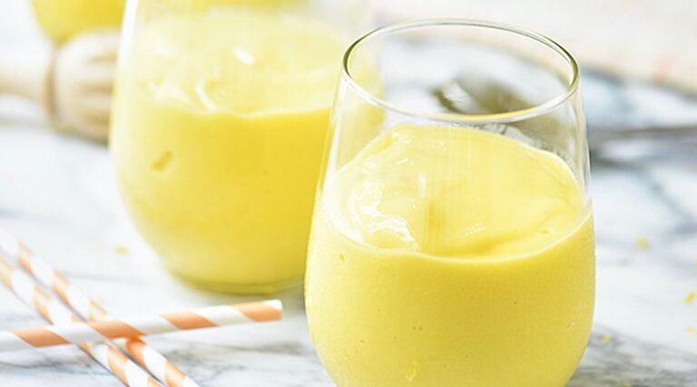 Mango smoothie in cup