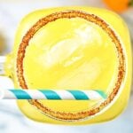 Habanero, Mango, Lime, Tequila. Spicy, sweet, fruity, tart. Sounds like the making of the perfect Mango Habanero Margarita! showmetheyummy.com #habanero #mango #lime #tequila #margarita #cocktails #summer