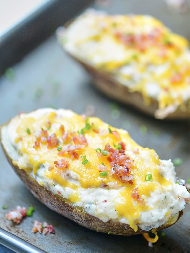 Jalapeno Popper Twice Baked Potatoes - Show Me the Yummy