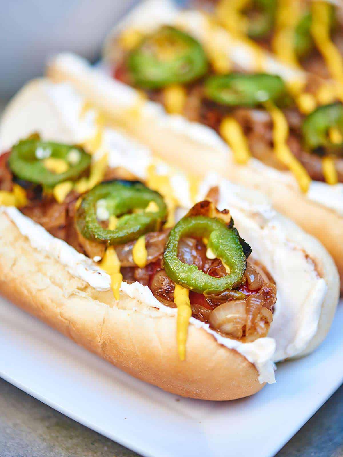 Seattle Hot Dog Recipe - w/ Bacon Cream Cheese & Chips