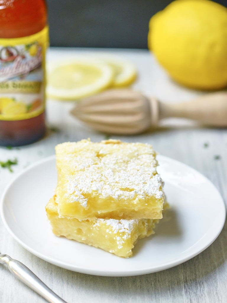 Summer Shandy Lemon Bars - Dessert made w/ beer!