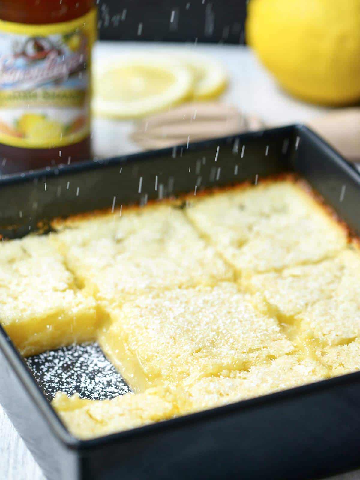 Summer Shandy Lemon Bars Dessert made w/ beer!