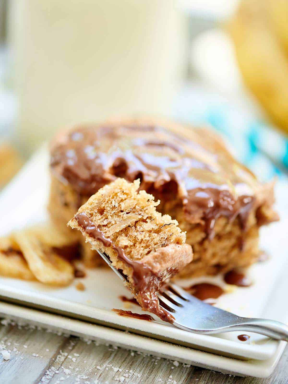 Chocolate Peanut Butter Banana Cake - Show Me the Yummy