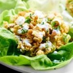 These healthy chickpea lettuce wraps are so quick and easy to put together, taste great, are vegetarian, and of course, are super healthy! showmetheyummy.com #healthy #vegetarian