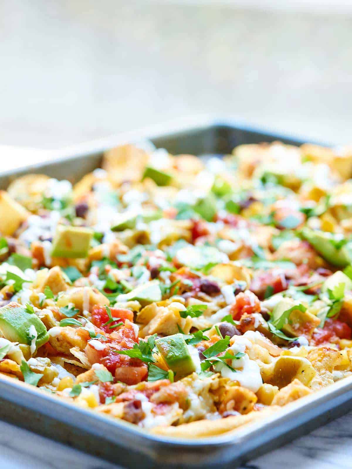 Kettle Chip Chicken Nachos - Easy Chicken Nachos