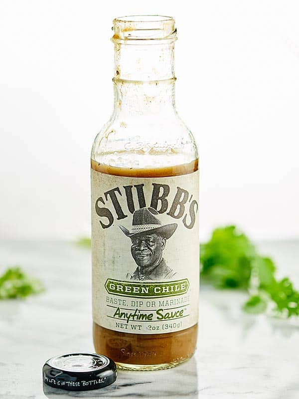 Green Chile dip bottle