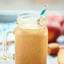 This Healthy Peach Cobbler Smoothie is so easy to make, tastes like peach cobbler, and is vegetarian and gluten free! Only 6 ingredients needed! showmetheyummy.com #healthy #smoothie