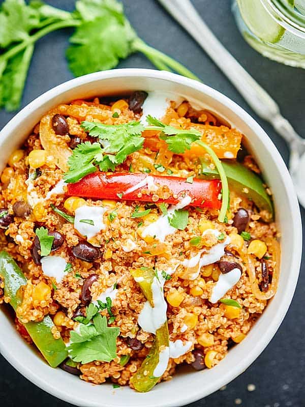 Healthy Mexican Casserole - w/ Ground Turkey & Quinoa