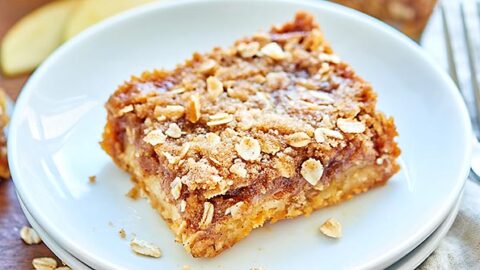 Salted Caramel Apple Bars W Shortbread Crust Streusel
