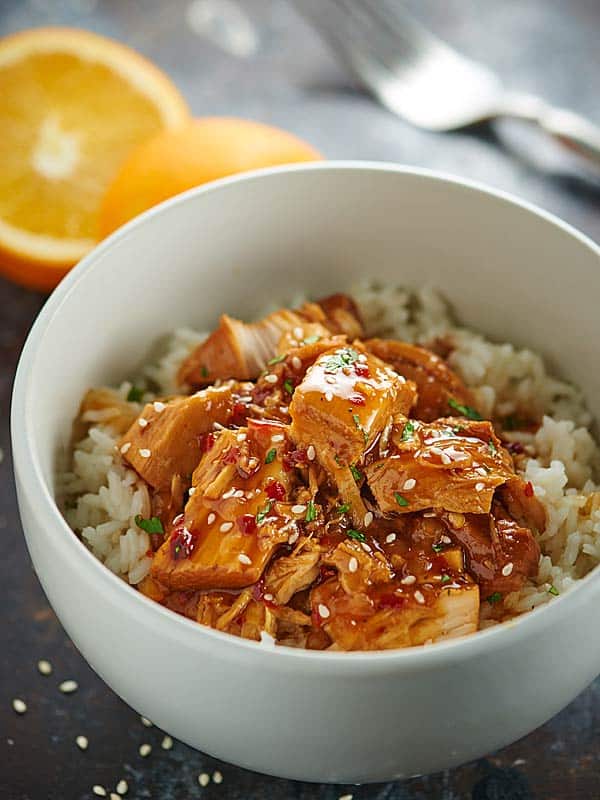 Crockpot Orange Chicken - Lightened Up