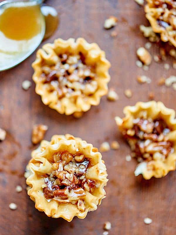 pecan pie bites above