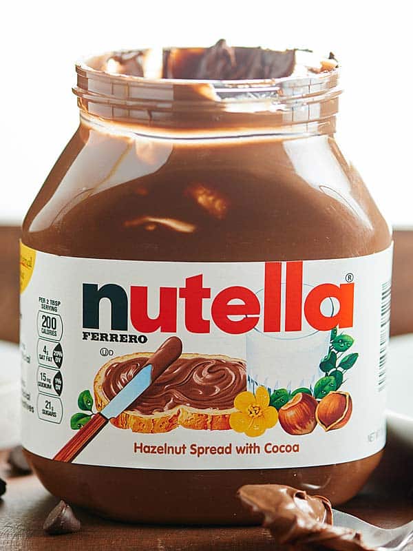 container of nutella