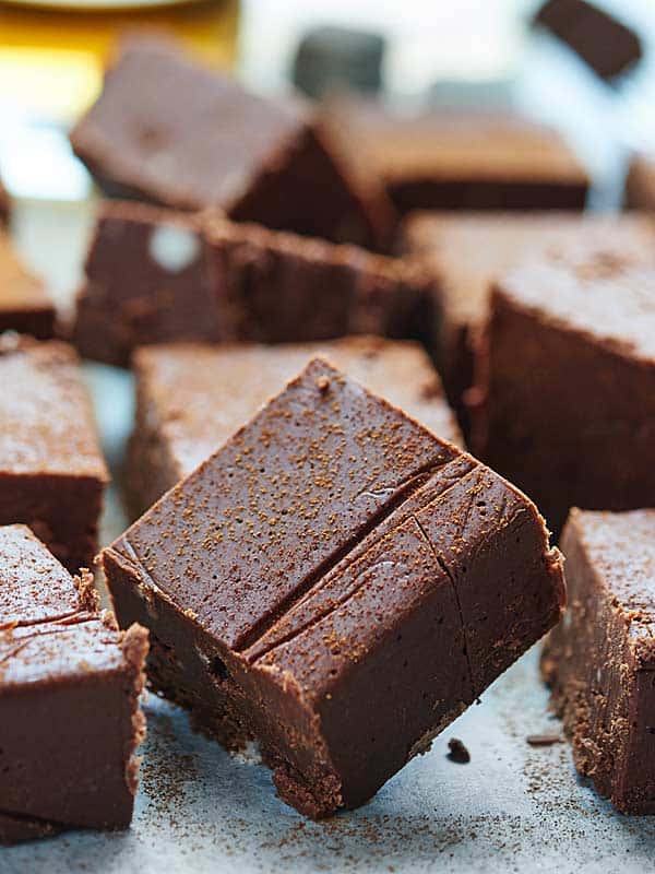 fudge on counter