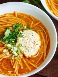 One Pot Asian Noodle Soup - Easy and Healthy Vegetarian Dinner!