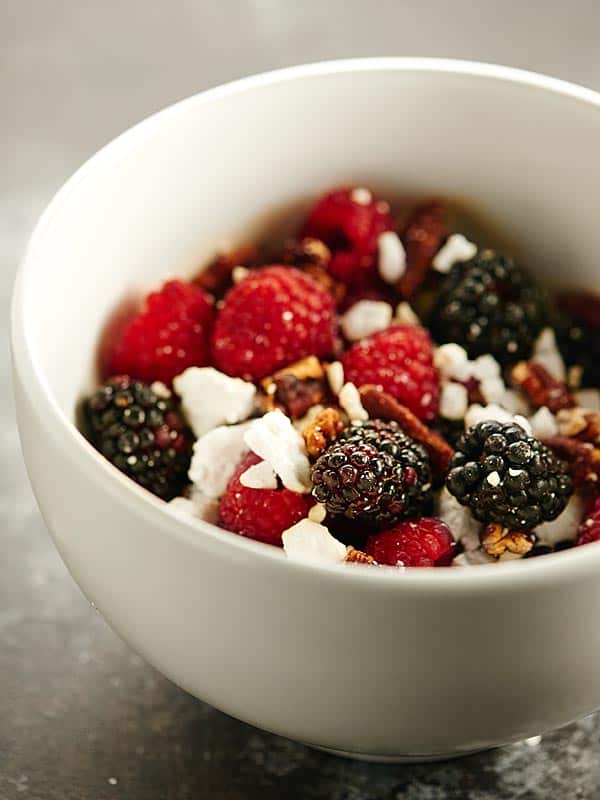 Kale salad toppings in bowl