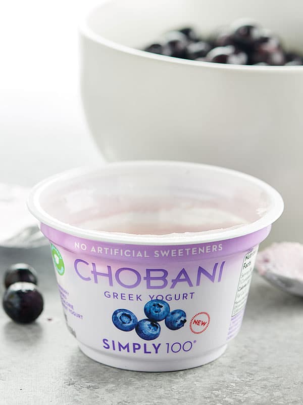 blueberry yogurt container