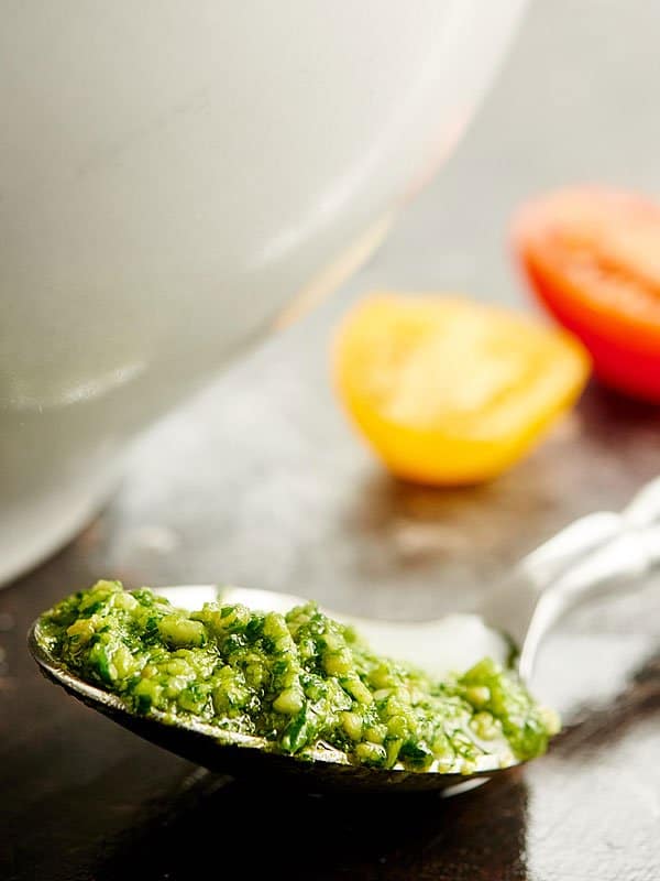 Spoonful of pesto