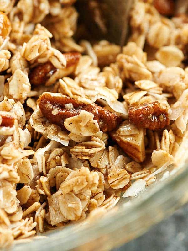 Closeup of granola