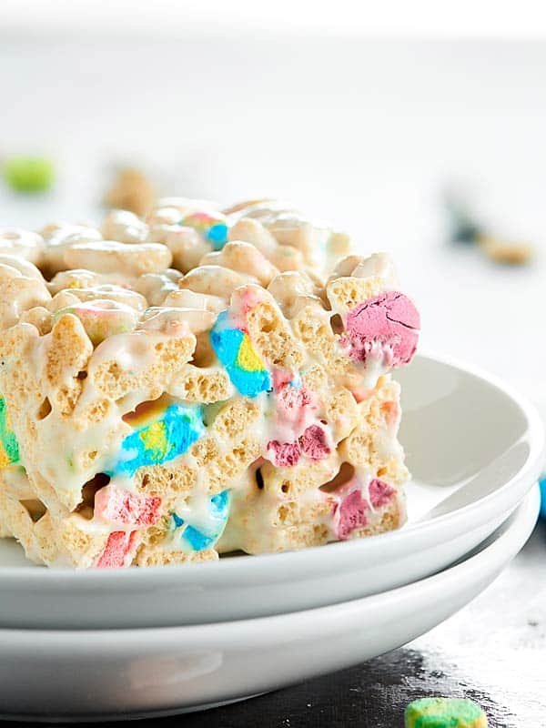 Chocolate Lucky Charms Bars by Love From The Oven  Comfort food recipes  casseroles, Lucky charms cereal, Healthy snacks to make