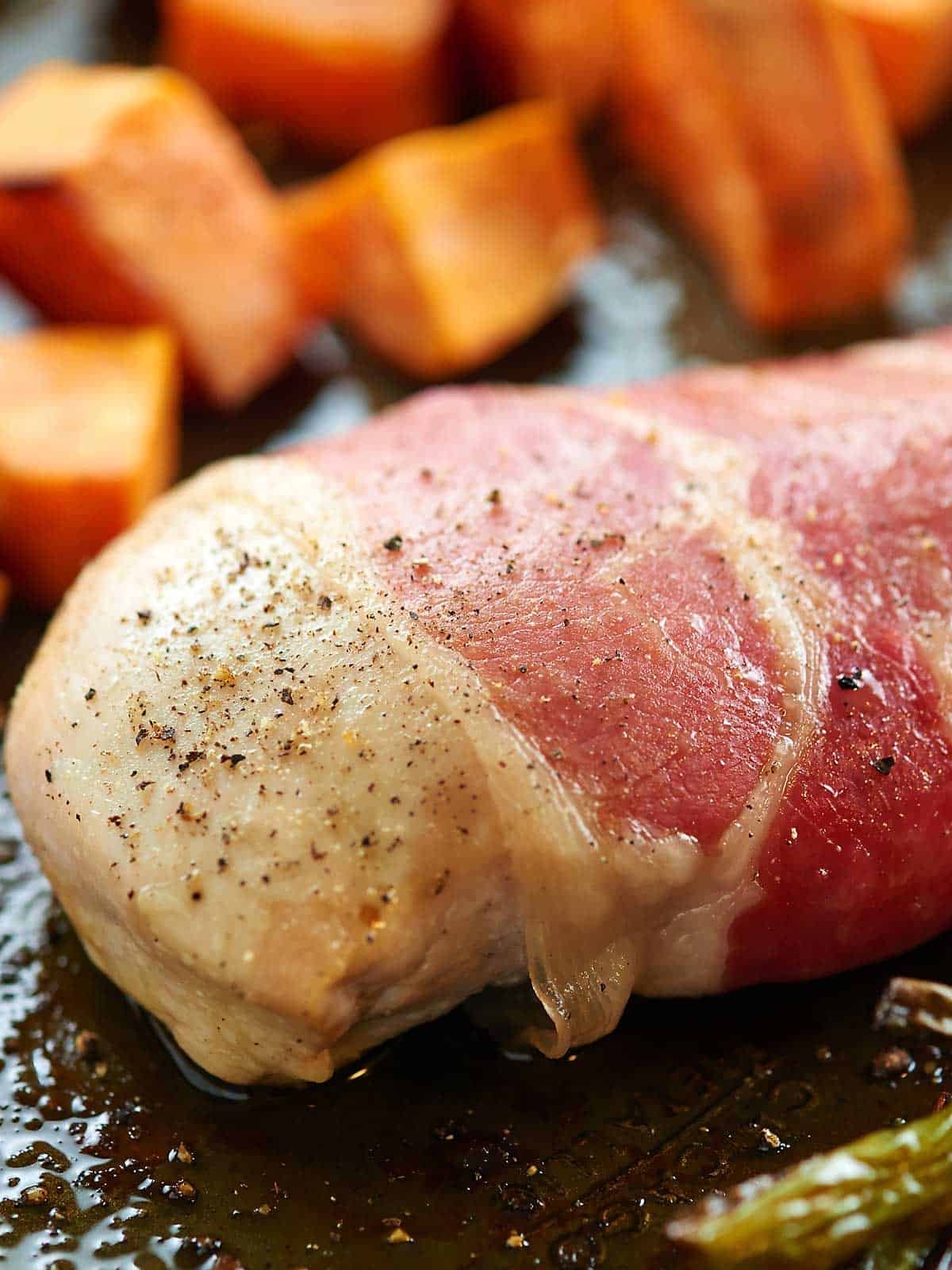 Pesto Risotto with Roasted Chicken and Vegetables