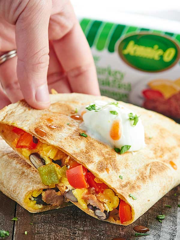 Sausage Breakfast Quesadilla Recipe Healthy and Freezer Friendly!