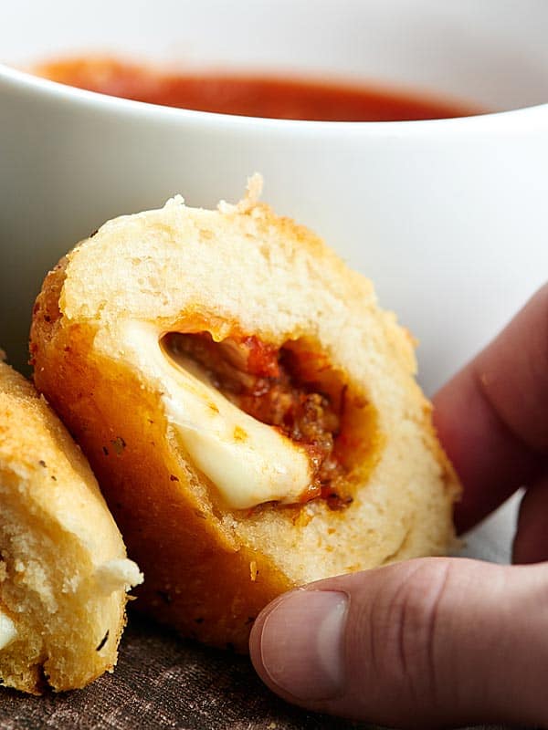 Stuffed Pizza Rolls Recipe W Sausage Pepperoni