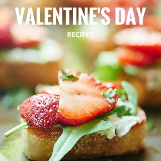 Valentine's Day Recipes for 2016! Everything from romantic bruschetta appetizers, pasta main dishes, chocolate desserts, and cocktails! Love is in the air! showmetheyummy.com #valentinesday #valentinesdayrecipes