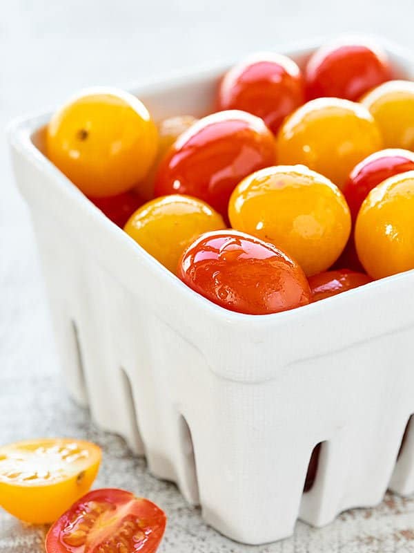 carton of cherry tomatoes