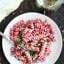 This Beet Pasta Recipe is perfect for spring! Made with fresh beet pasta, lemon juice, a touch of olive oil, arugula, goat cheese, and toasted pine nuts, this pasta is easy, fresh, and delicious! showmetheyummy.com #pasta #vegetarian #pastacrate #ad