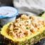 Tender chicken, sweet pineapple, spicy chipotle peppers, and a creamy, tangy sauce make this Chipotle Pineapple Chicken Salad truly flavorful, EASY and healthy! showmetheyummy.com #ad #chickensalad @chobani