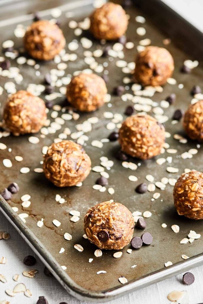 Almond Butter Energy Bites Recipe No Bake, Vegan, Gluten Free