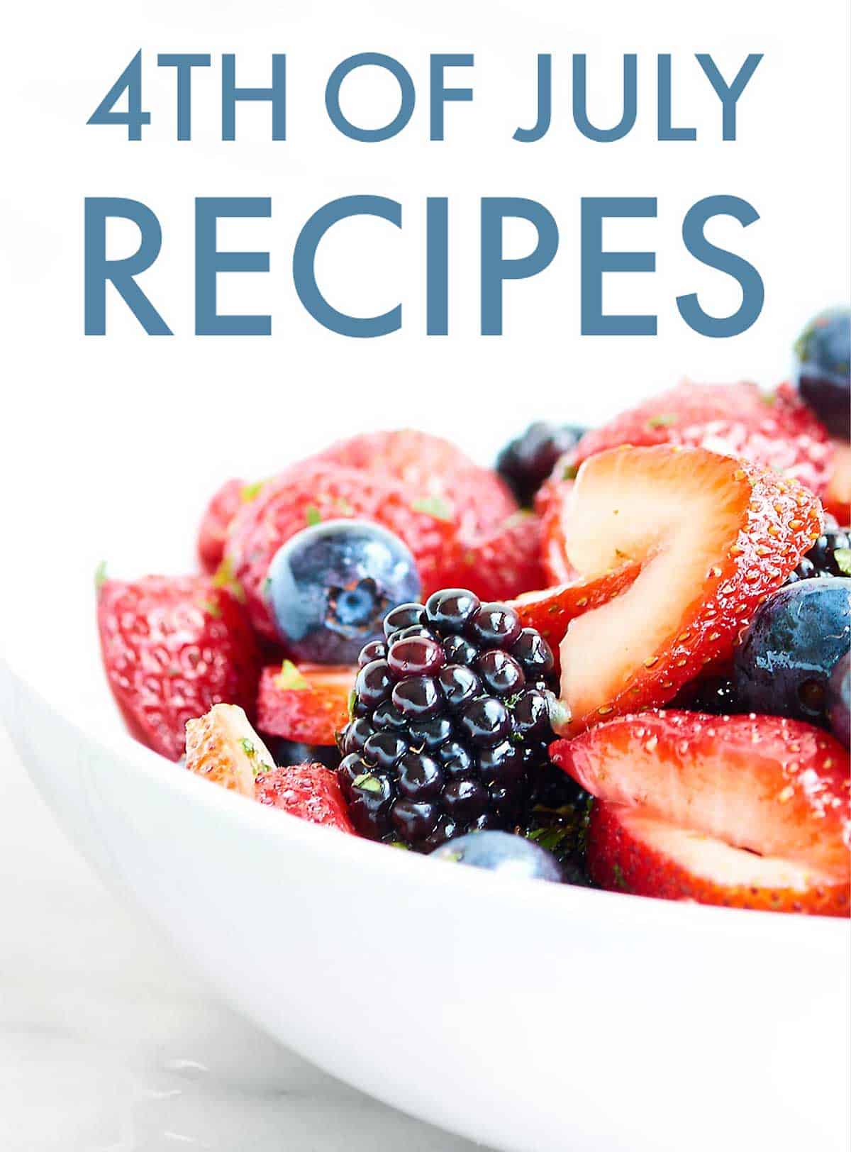 All my FAVORITE 4th of July Recipes. Everything from sides, main dishes, desserts, and drinks... I've got you covered! Happy 4th, everyone! showmetheyummy.com #julyfourth #fourthofjuly