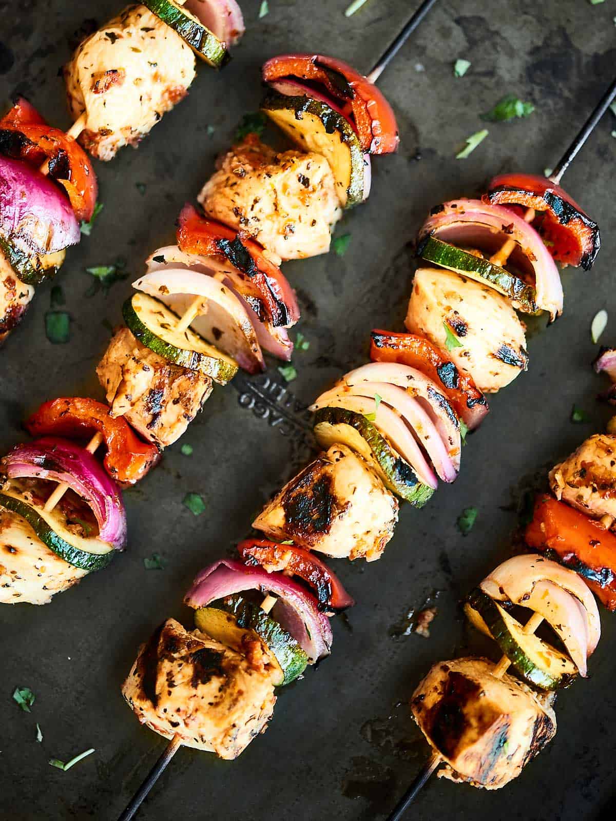 Greek Kebabs - Grilled Chicken & Veggies